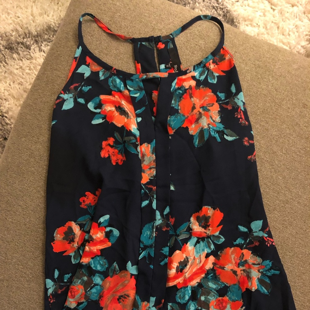 Floral Ro & De tank top
